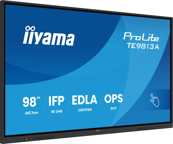 iiyama ProLite TE9813A-B2AG 98" 4K UHD Google EDLA Certified IFP Interactive Display Interactive Touchscreen Display iiyama