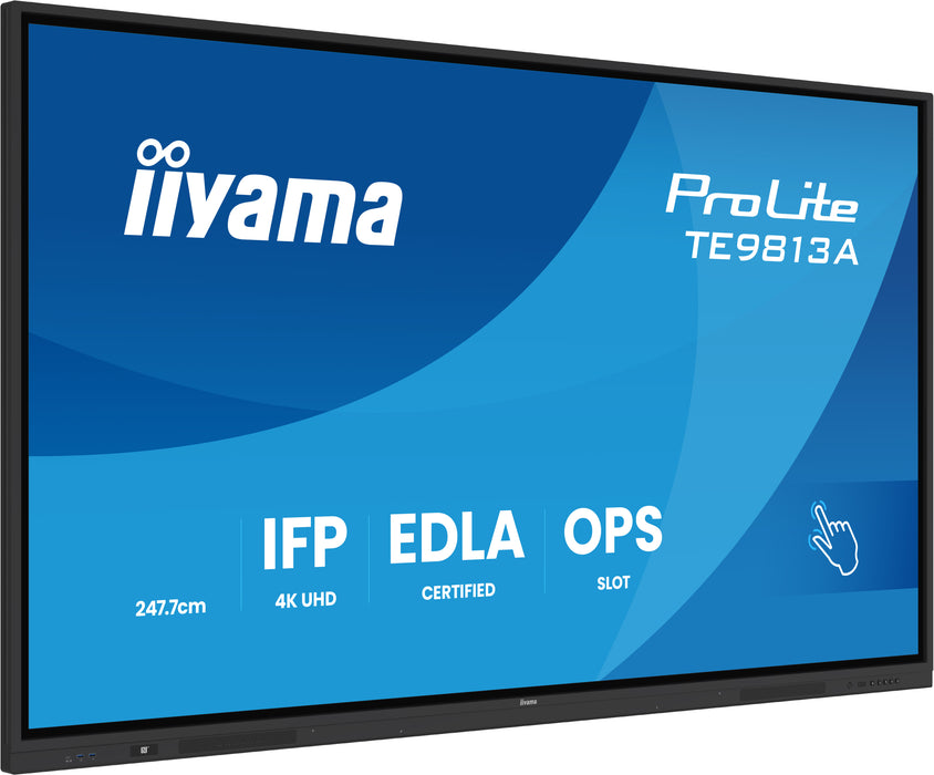 iiyama ProLite TE9813A-B2AG 98" 4K UHD Google EDLA Certified IFP Interactive Display