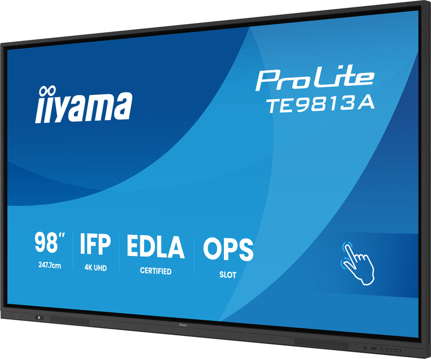 iiyama ProLite TE9813A-B2AG 98" 4K UHD Google EDLA Certified IFP Interactive Display