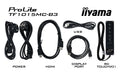 iiyama ProLite TF1015MC-B3 10.1" Open Frame PCAP 10 Point Touch Screen Touchscreen Monitor iiyama