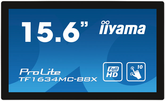 iiyama ProLite TF1634MC-B8X - 10pt PCAP 15.6" Open Frame Touchscreen Monitor Touchscreen Monitor iiyama