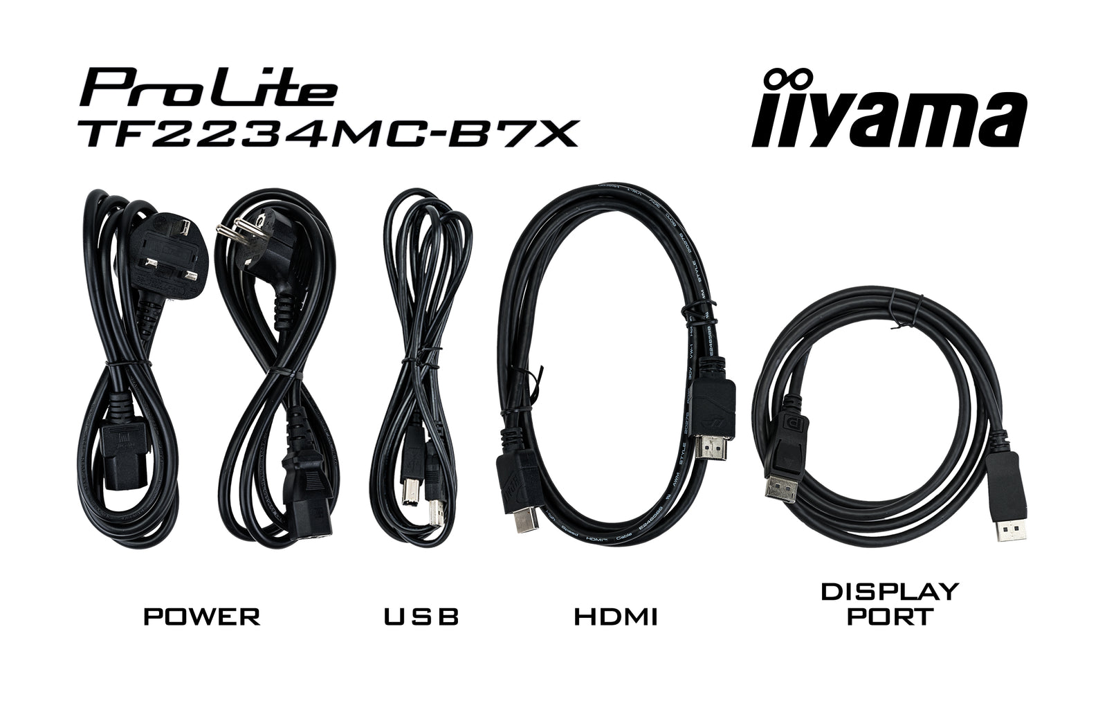 iiyama ProLite TF2234MC-B7X - 10pt PCAP 22" Open Frame Touchscreen Monitor Touchscreen Monitor iiyama