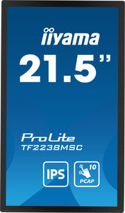 iiyama ProLite TF2238MSC-B1 21.5" 10pt PCAP Touch Screen Monitor Touchscreen Monitor iiyama