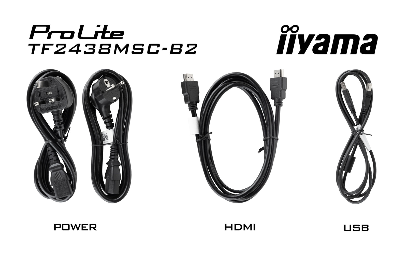 iiyama ProLite TF2438MSC-B2 24" FHD 120Hz 10pt Touchscreen Monitor Touchscreen Monitor iiyama