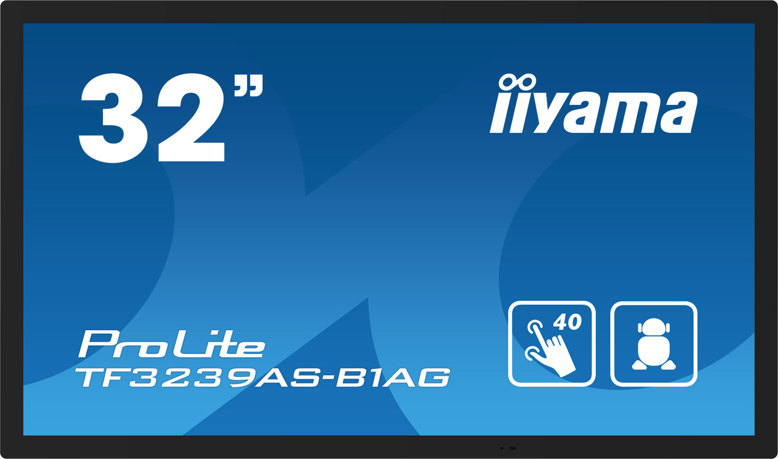 iiyama ProLite TF3239AS-B1AG 32" Full HD PCAP Touchscreen Display Interactive Touchscreen Display iiyama