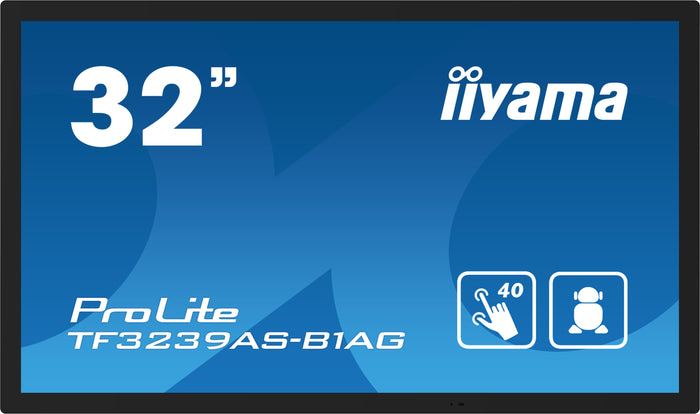 iiyama ProLite TF3239AS-B1AG 32" Full HD PCAP Touchscreen Display Interactive Touchscreen Display iiyama