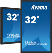 iiyama ProLite TF3239AS-B1AG 32" Full HD PCAP Touchscreen Display Interactive Touchscreen Display iiyama