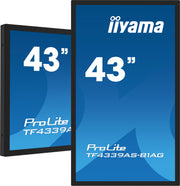 iiyama ProLite TF4339AS-B1AG 43" 4K Ultra HD PCAP Touchscreen Display Interactive Touchscreen Display iiyama