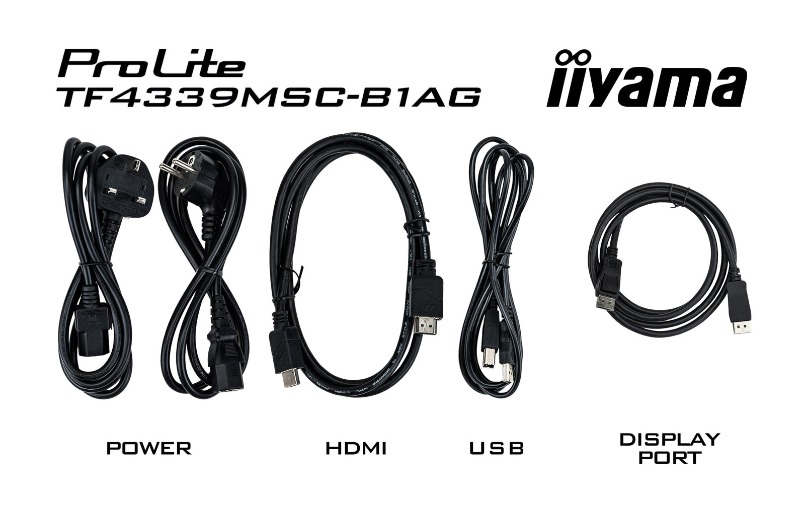 iiyama ProLite TF4339MSC-B1AG - 12pt PCAP 43" Open Frame Touchscreen Display Touchscreen Monitor iiyama