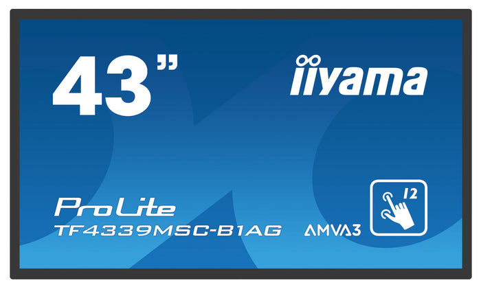 iiyama ProLite TF4339MSC-B1AG - 12pt PCAP 43" Open Frame Touchscreen Display Touchscreen Monitor iiyama