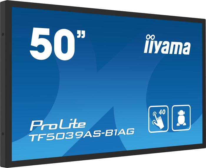 iiyama ProLite TF5039AS-B1AG 50" 4K Ultra HD PCAP Touchscreen Display Interactive Touchscreen Display iiyama