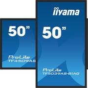 iiyama ProLite TF5039AS-B1AG 50" 4K Ultra HD PCAP Touchscreen Display Interactive Touchscreen Display iiyama