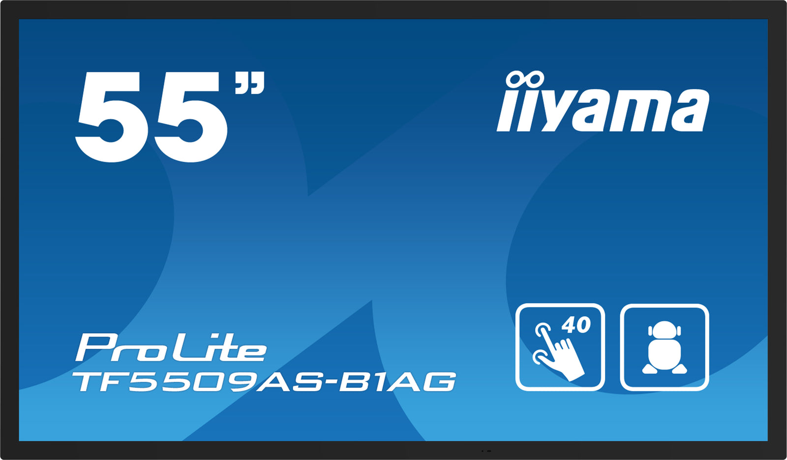 iiyama ProLite TF5539AS-B1AG 55" 4K Ultra HD PCAP Touchscreen Display Interactive Touchscreen Display iiyama