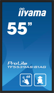 iiyama ProLite TF5539AS-B1AG 55" 4K Ultra HD PCAP Touchscreen Display Interactive Touchscreen Display iiyama