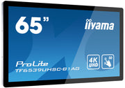 iiyama ProLite TF6539UHSC-B1AG - 50pt PCAP 65" Open Frame Touchscreen Display Touchscreen Monitor iiyama