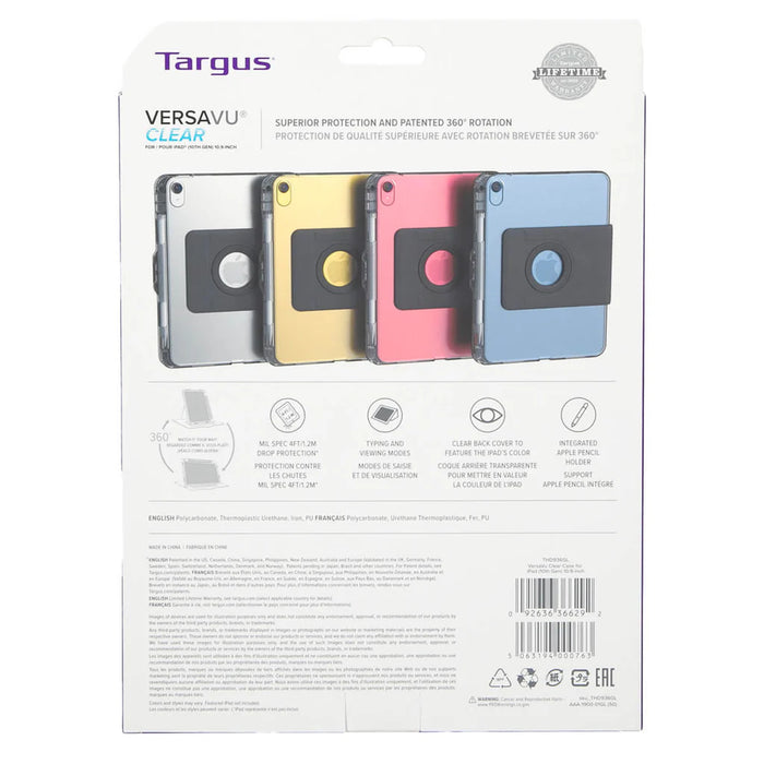 Targus VersaVu® Clear Case for iPad (A16) and iPad (10th Gen) 10.9" | THD936GL Tablet Case Targus