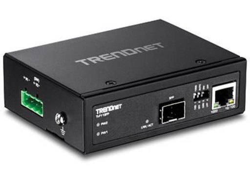 TRENDnet Hardened Industrial Media Converter | TI-F11SFP Network Media Converter Trendnet