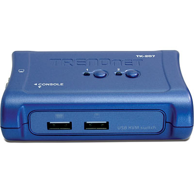 Trendnet 2-Port USB KVM Switch Kit | TK-207K Switches Trendnet