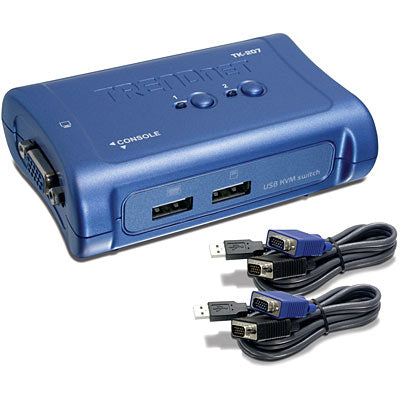 Trendnet 2-Port USB KVM Switch Kit | TK-207K