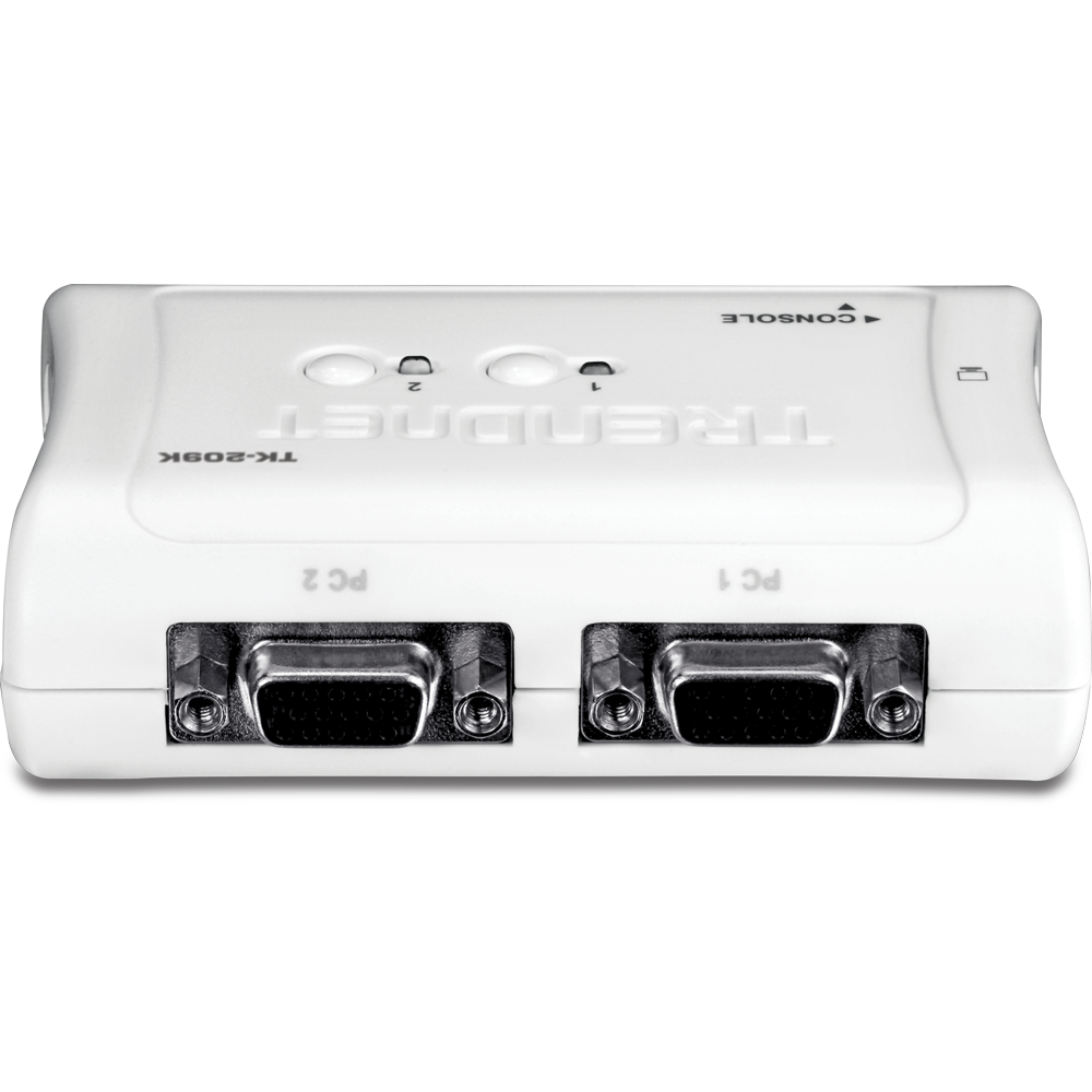 Trendnet 2-Port USB KVM Switch Kit with Audio | TK-209K Switches Trendnet
