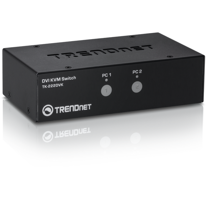 Trendnet 2-Port DVI KVM Switch Kit | TK-222DVK Switches Trendnet