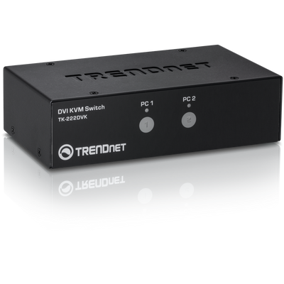 Trendnet 2-Port DVI KVM Switch Kit | TK-222DVK Switches Trendnet