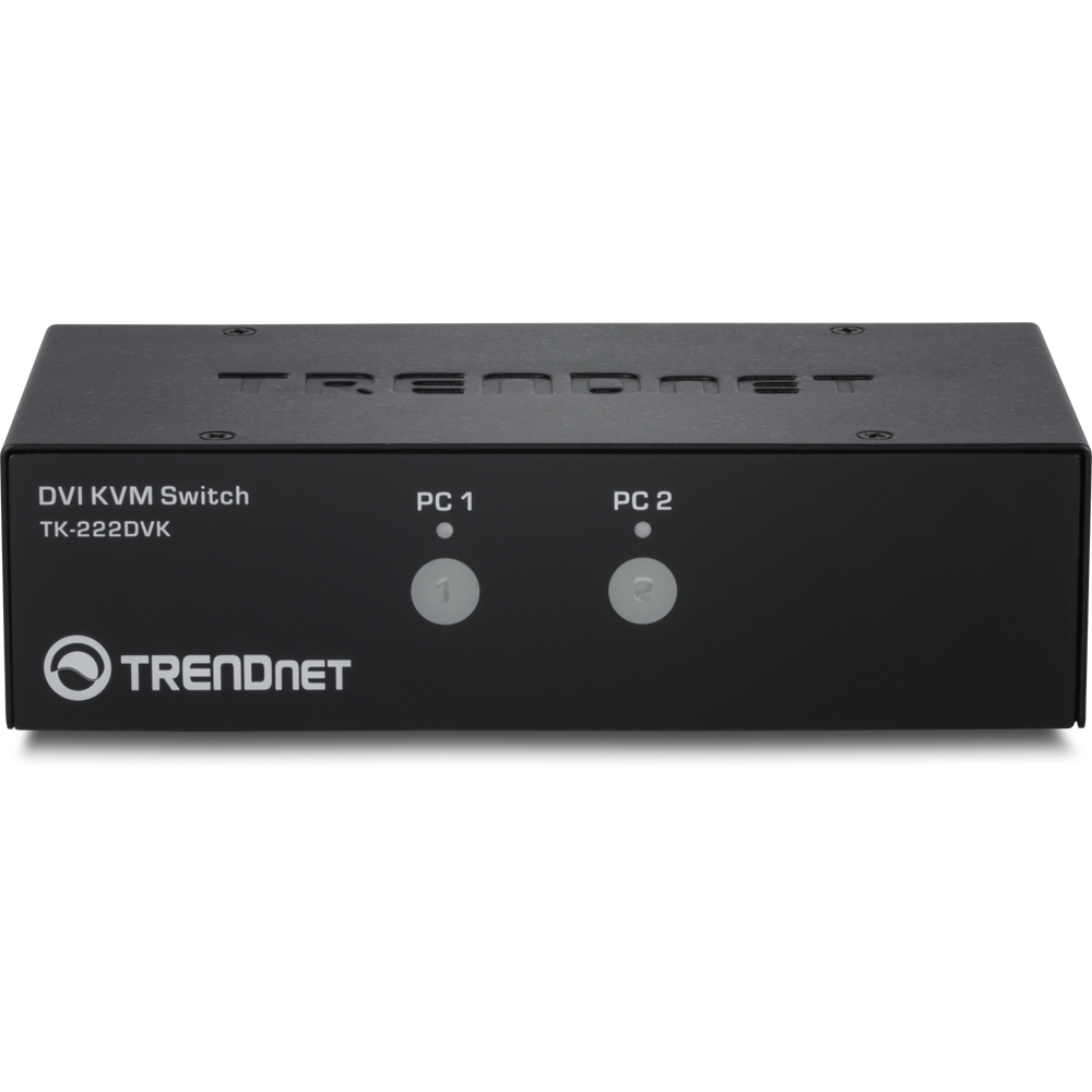 Trendnet 2-Port DVI KVM Switch Kit | TK-222DVK Switches Trendnet