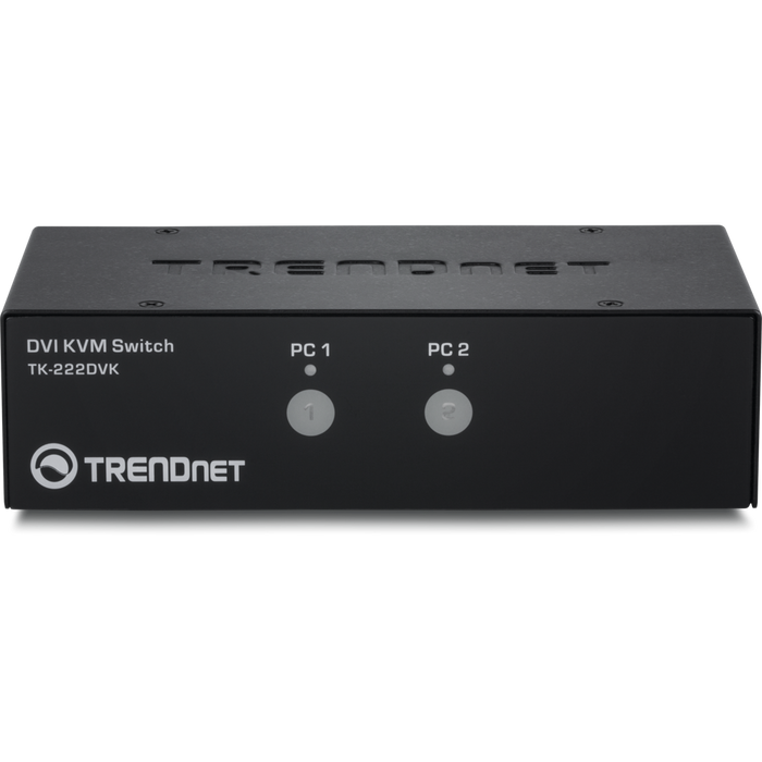 Trendnet 2-Port DVI KVM Switch Kit | TK-222DVK Switches Trendnet