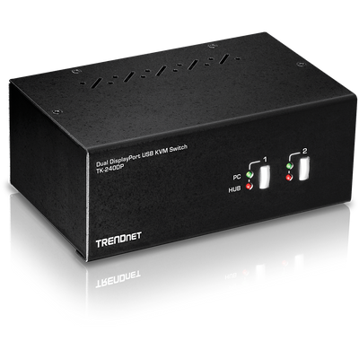 Trendnet 2-Port Dual Monitor DisplayPort KVM Switch | TK-240DP Switches Trendnet