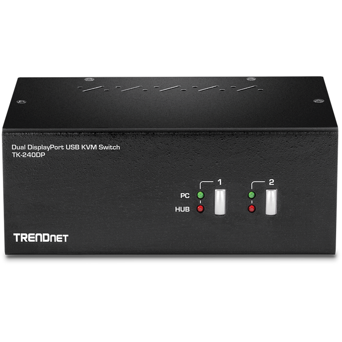 Trendnet 2-Port Dual Monitor DisplayPort KVM Switch | TK-240DP Switches Trendnet