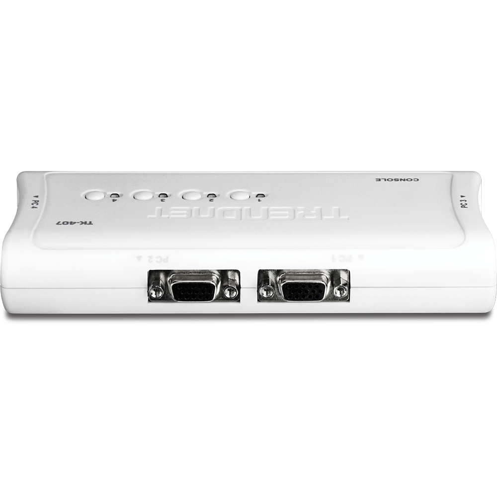 Trendnet 4-Port USB KVM Switch Kit | TK-407K Switches Trendnet