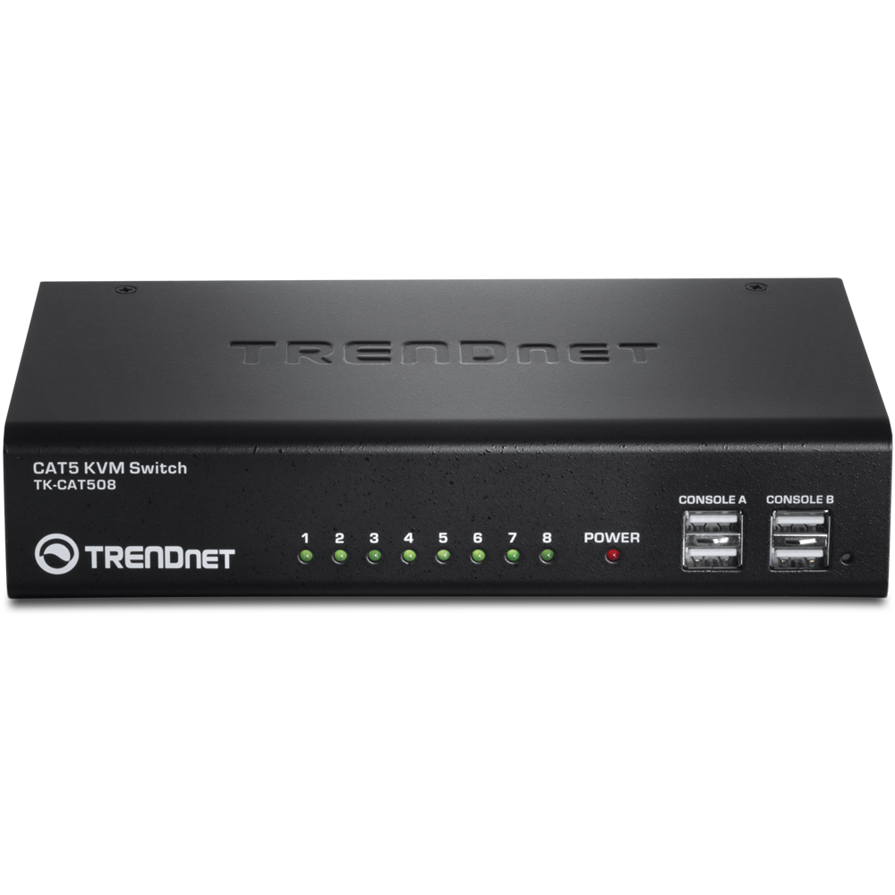 Trendnet 8-Port CAT5 KVM Switch | TK-CAT508 Switches Trendnet