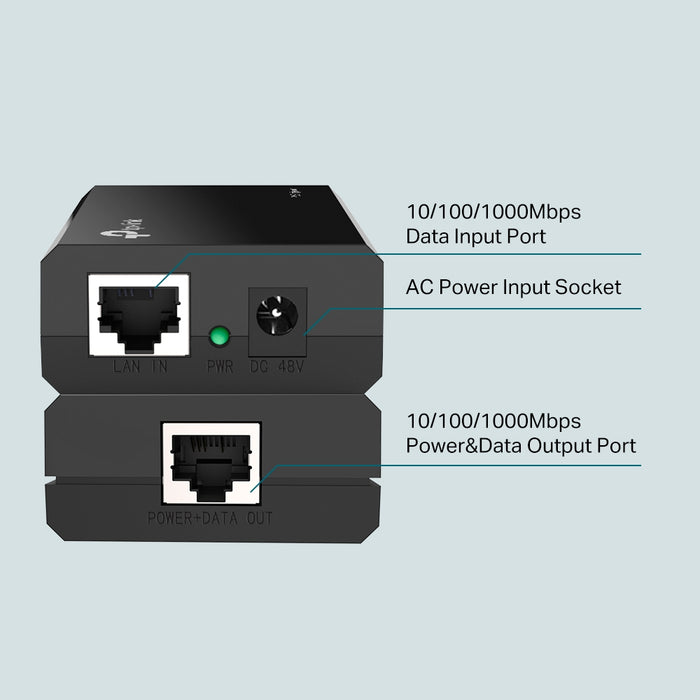 TP-Link TL-POE150S V3 Network Splitter Black Power Over Ethernet