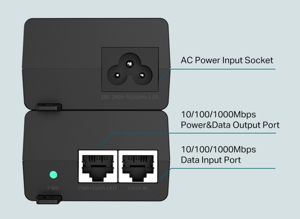 TP-Link Omada PoE+ Injector | POE160S TP-Link Network PoE Adapters TP-Link