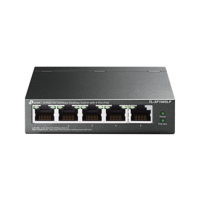 TP-Link TL-SF1005LP 5-Port 10/100Mbps Desktop PoE Switch with 4-Port PoE