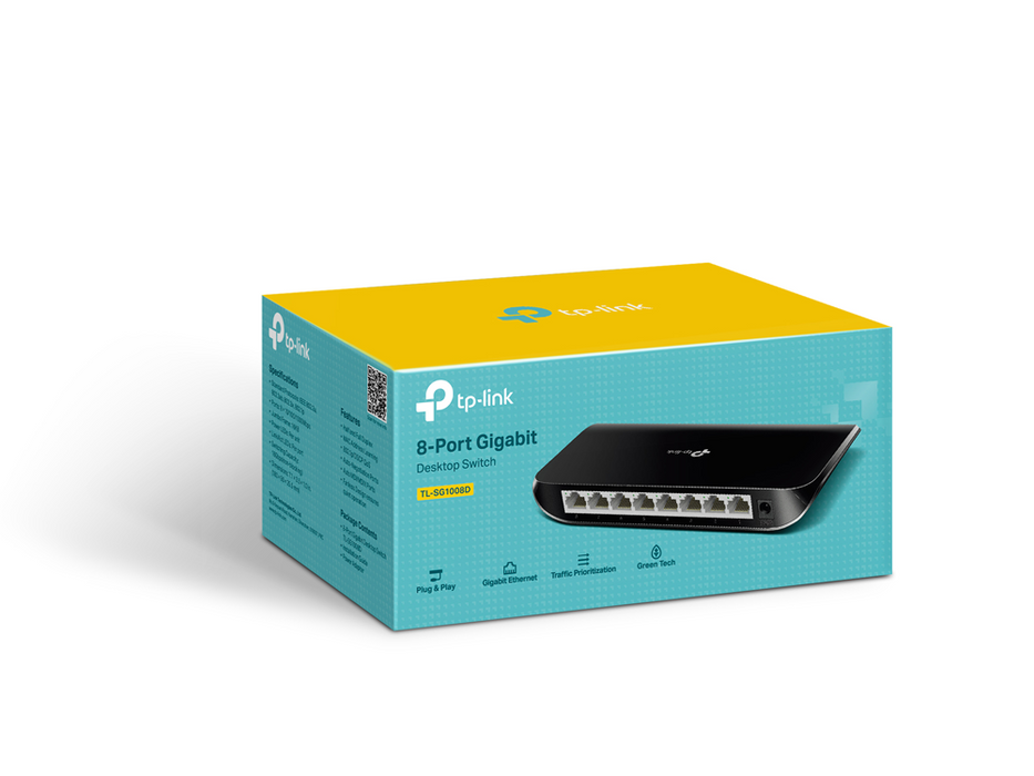 TP-Link TL-SG1008D 8-Port Gigabit Desktop Network Switch