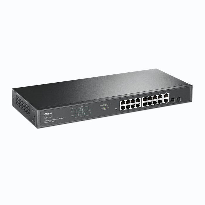 TP-Link TL-SG1218MP 18-Port Gigabit Rackmount PoE Switch with 16 PoE+