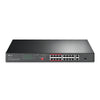 TP-Link TL-SL1218P 16-Port 10/100 Mbps + 2-Port Gigabit Rackmount PoE Switch with 16-Port PoE+