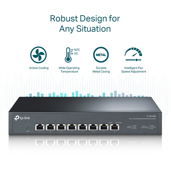 TP-Link TL-SX1008 8-Port 10G Desktop/Rackmount Switch