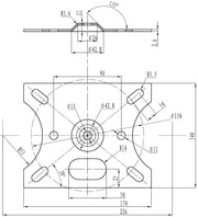Vision TM-CC Close-Coupled Projector Ceiling Mount Projector Mount Vision