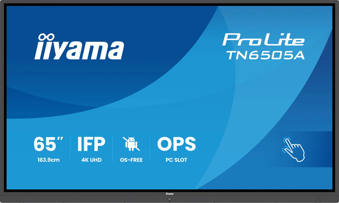 iiyama ProLite TN6505A-B1AG 65" 4K UHD OS-Free Professional Touch Display Interactive Touchscreen Display iiyama