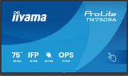 iiyama ProLite TN7505A-B1AG 75" 4K UHD OS-Free Professional Touch Display Interactive Touchscreen Display iiyama