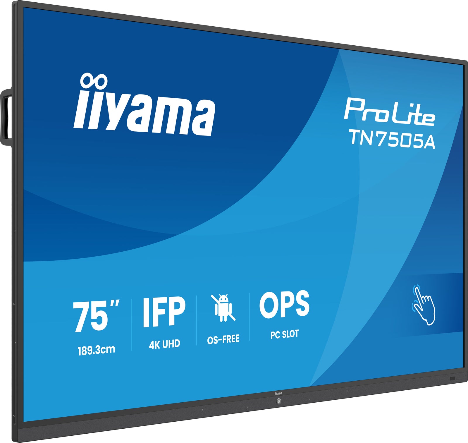 iiyama ProLite TN7505A-B1AG 75" 4K UHD OS-Free Professional Touch Display Interactive Touchscreen Display iiyama