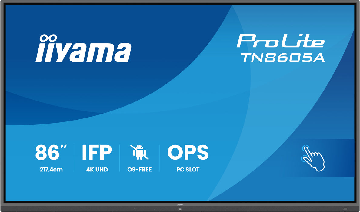iiyama ProLite TN8605A-B1AG 86" 4K UHD OS-Free Professional Touch Display