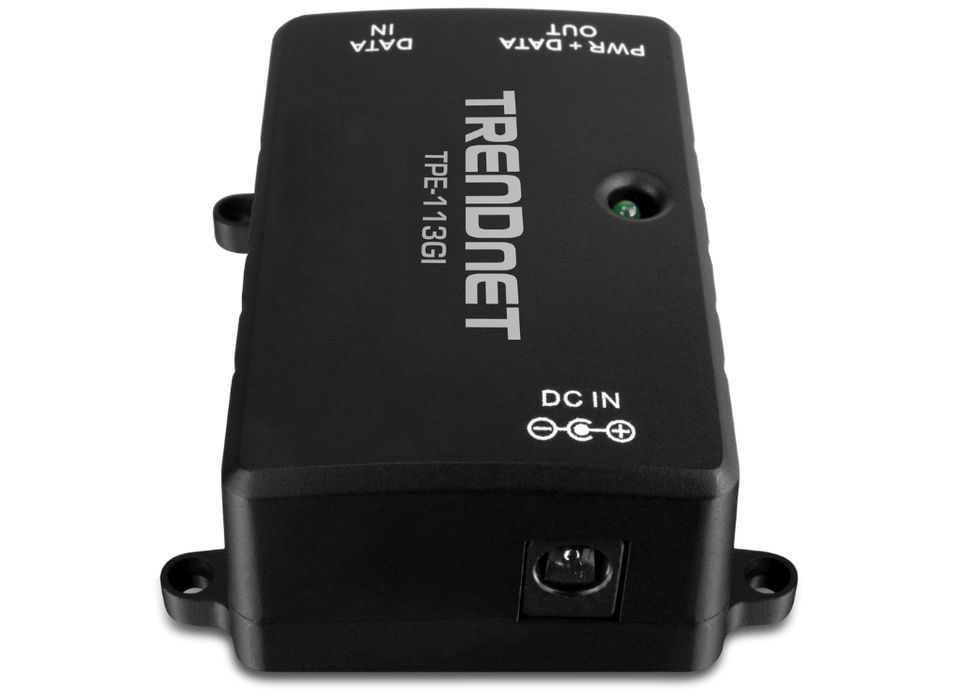 Trendet Gigabit Power over Ethernet (PoE) Injector | TPE-113GI Trendnet Network PoE Adapters Trendnet