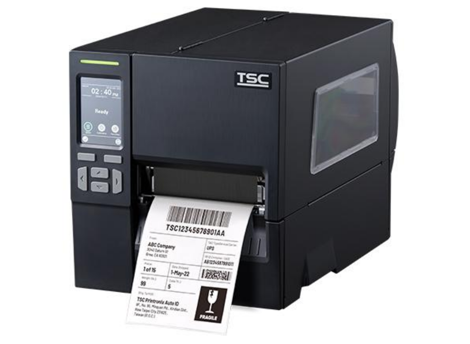 TSC MB241 203 DPI, Wi-Fi, RFID, Touch LCD Industrial Label Printer | MB241T-A001-0202
