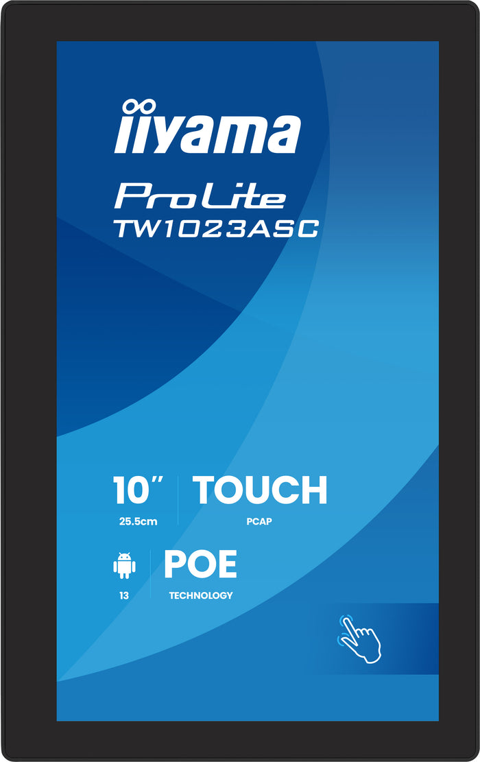 iiyama ProLite TW1023ASC-B3P 10.1" WXGA PCAP 10pt Touchscreen Touchscreen Monitor iiyama