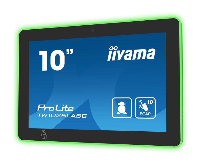 iiyama ProLite TW1025LASC-B1PNR 10.1" 25ms PCAP 10PT Touch Screen