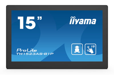 iiyama ProLite TW1523AS-B1P - 10pt PCAP Android 15.6" POE Touch Screen Monitor Touchscreen Monitor iiyama