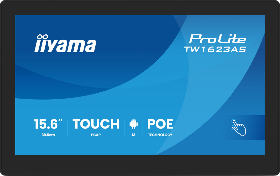 iiyama ProLite TW1623AS-B3P 15.6" Full HD PCAP 10pt Touchscreen Touchscreen Monitor iiyama